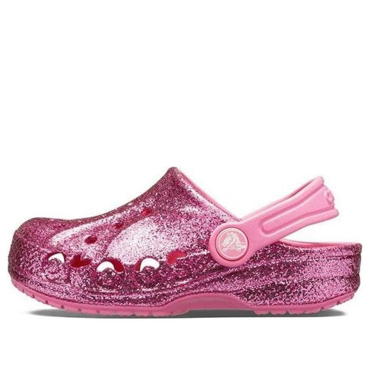 (GS) Crocs Baya Glitter Clog 'Pink' 207014-669
